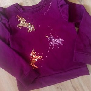 Girls unicorn sweatshirt